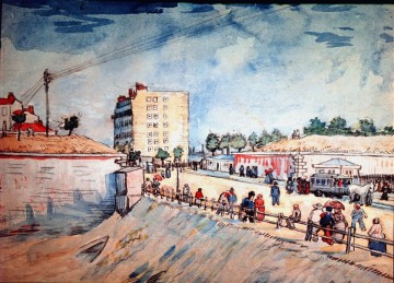 Gate in the Paris Ramparts Vincent van Gogh Oil Paintings